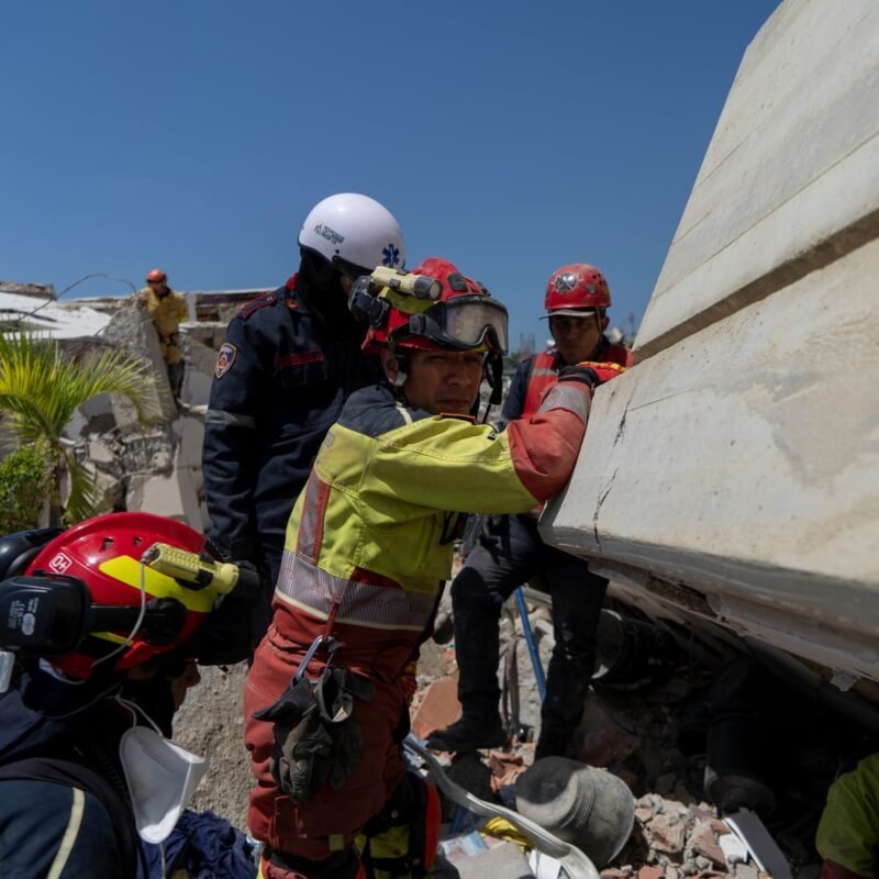 ‘I can only describe it as a war zone’: the rescuers navigating Venezuela’s post-quake hellscape