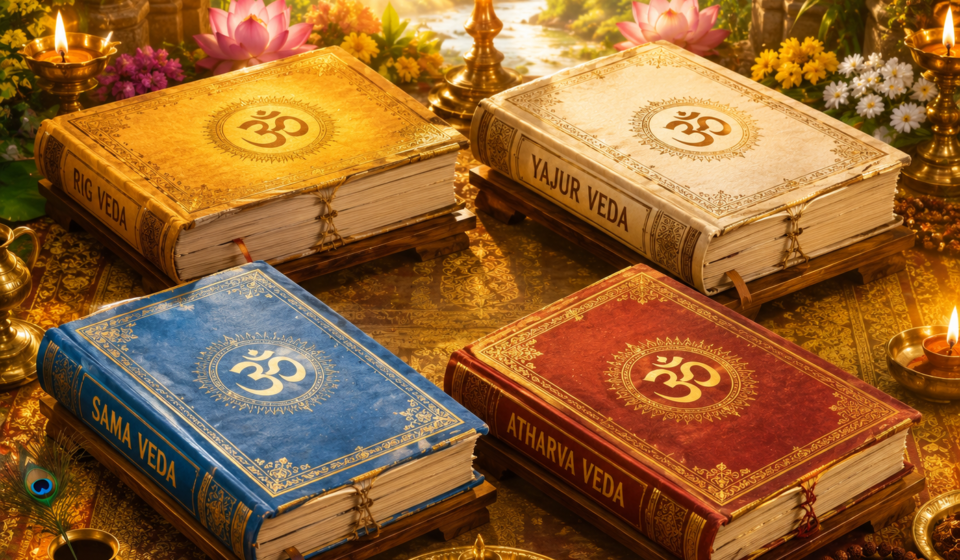 The Four Vedas: An Introduction to the Oldest Living Scriptures on Earth image - ChatGPT Image Jul 11, 2026, 11_41_02 AM.
