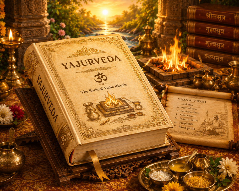 The Yajurveda: The Veda of Ritual That Built the Vedic Sacrifice