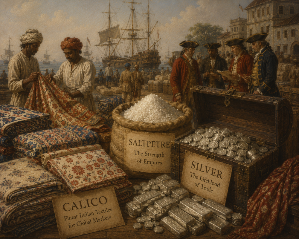 Calico, Saltpetre and Silver: What the Company Actually Traded