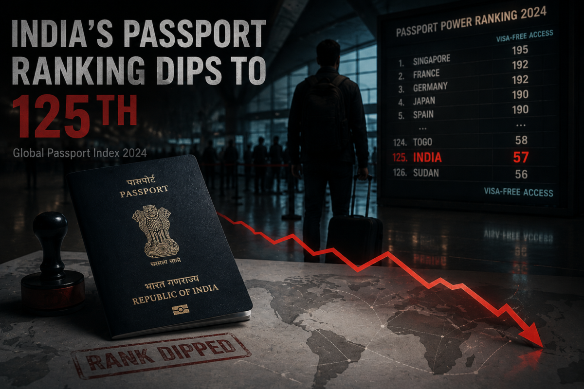 India’s Passport Ranking Dips to 125th in 2026 Global Index