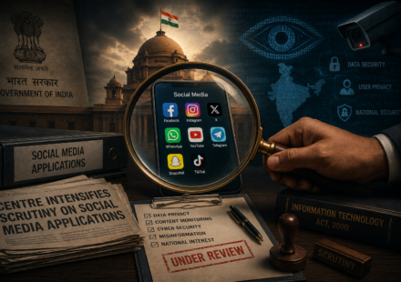 Centre Intensifies Scrutiny on Social Media Applications featured image for The Indic Journal.