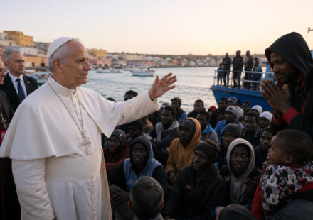 Pope Leo Urges US, Europe on Immigration from Lampedusa featured image for The Indic Journal.