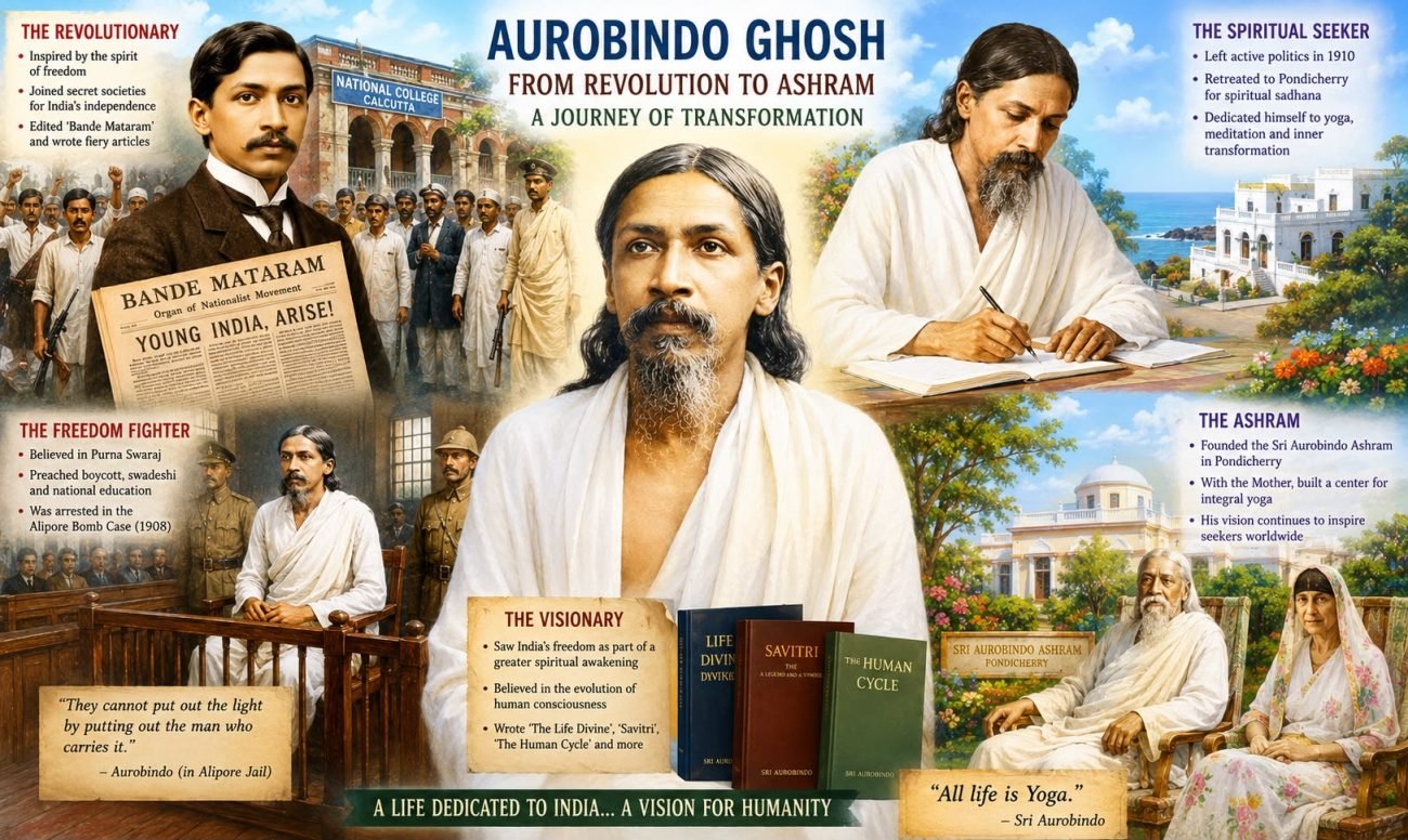 Aurobindo Ghosh: From Revolution to the Ashram