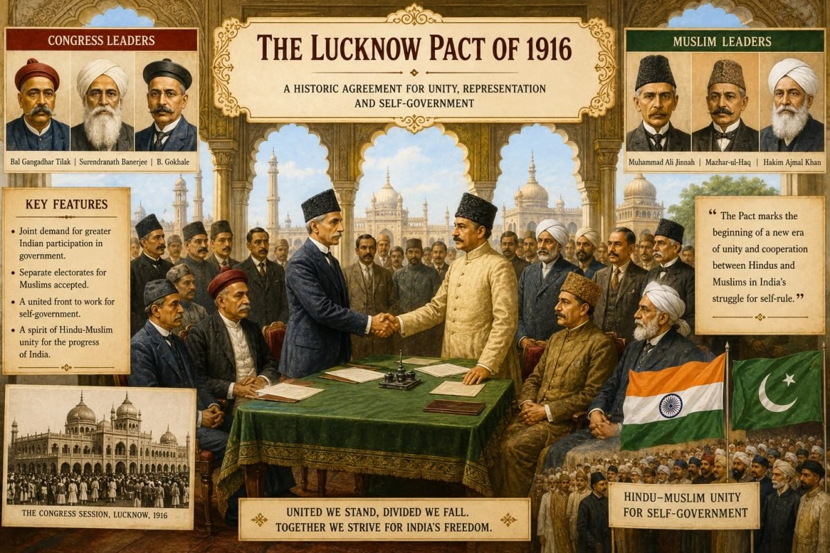 The Lucknow Pact of 1916: When Congress and League Shook Hands