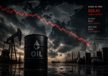 Global Oil Prices Slide Amid Supply Surge, Iran Deal Hopes featured image for The Indic Journal.
