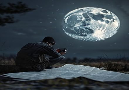 Editorial illustration: Buck Moon Viewing and Photography Tips Emerge