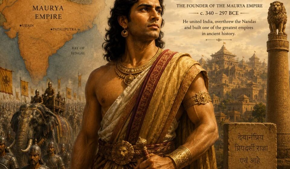 Illustration of Chandragupta Maurya founder of the Mauryan Empire