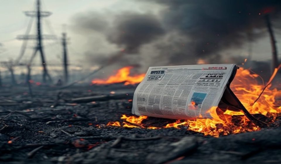 Editorial illustration: Global Glimpses: France Wildfire, Bali Kites, and Samsung's New Foldables