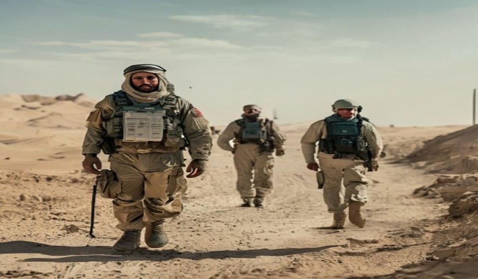 Editorial illustration: Iran Allegedly Used Ad Tech to Track US Troops in Gulf