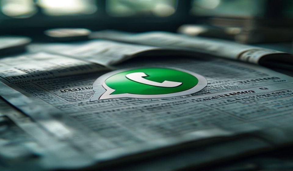 Editorial illustration: WhatsApp Overtakes CRED Amidst UPI's Global Surge