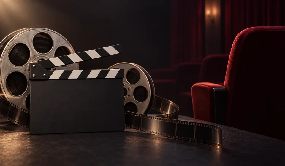 AI-generated representative illustration of cinema; not an event photograph.