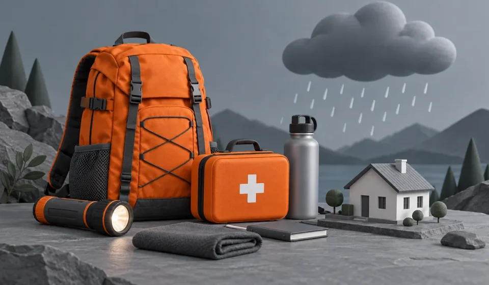 AI-generated representative illustration of disaster preparedness; not an event photograph.