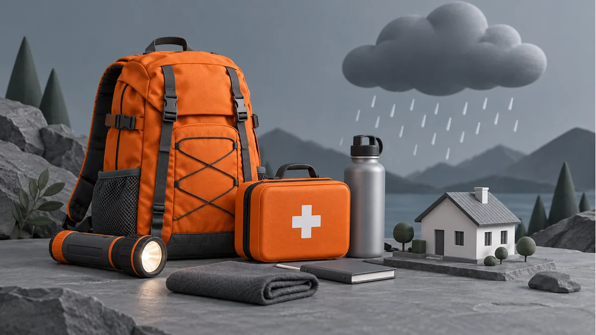 AI-generated representative illustration of disaster preparedness; not an event photograph.