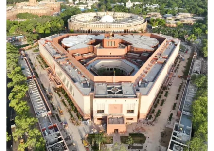 File photograph: Parliament of India — new building.