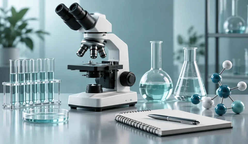 AI-generated representative illustration of science and research; not an event photograph.