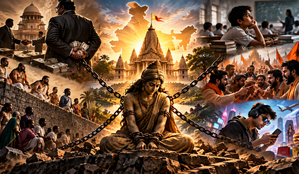 Pancha Bedi:- The Five Impediments of the Hindu Society image - Chains of Social Division.