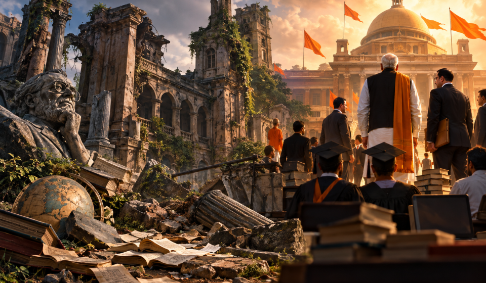 The Right Inherited the Ruins: The Lyngdoh Regime and the Managerial University in India image - From Ruins to Authority.